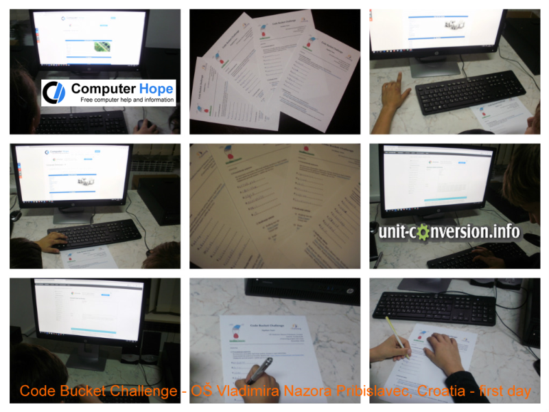 eTwinning project Zero-One: Code Bucket Challenge